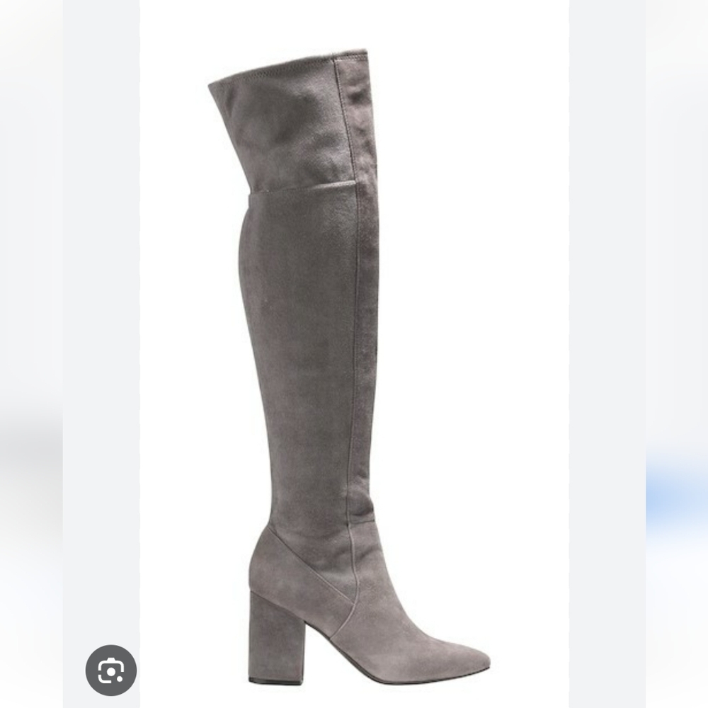 Cole Haan Women's Over the Knee Gray Suede Boots